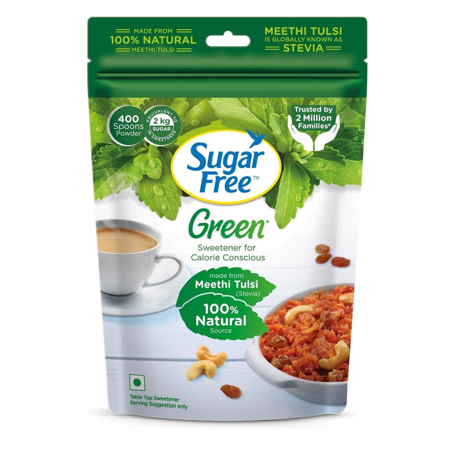 Sugar Free Green 100% Natural Sweetener – 400 g